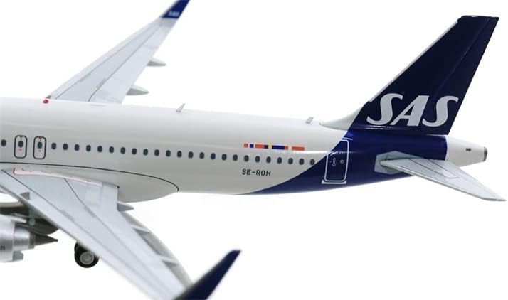 JC Wings SAS Scandinavian Airlines Airbus A320Neo SE-ROH со Stand Limited Edition 1/200 Diecast Aircraft Pre-Build Model