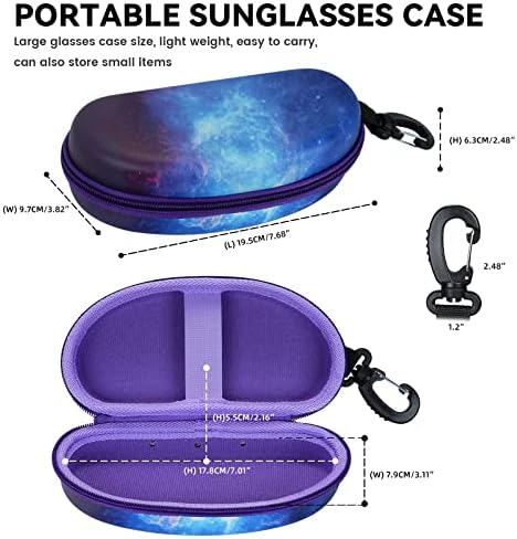 Молшин преголеми очила за сонце, кутија за пливање очила, торба за нуркање со патент со кука за жени мажи кои патуваат на отворено спорт