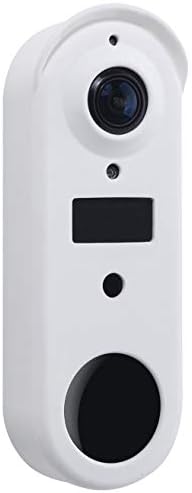 Силиконски куќиште на кожата покритие Сонцето Сонце, УВ и временски заштита Скини покритие компатибилни за Arlo Video Doorbell Wired - Бело
