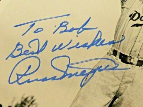 Рус Мејер потпиша гроздобер бејзбол 8x10 фотографија со JSA COA - Автограмирани фотографии од MLB