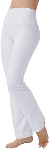 Knsbk bootcut јога панталони за жени со скриени џебови со високи панталони за тренингот на половината