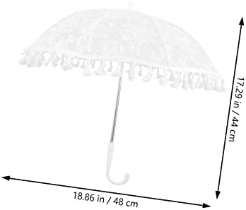 Абаодам Декоративни жени Фото направени материјали дама невестински додаток за венчавки романтични чадори за преклопување подарок рачно изработен мал чадор за ц?