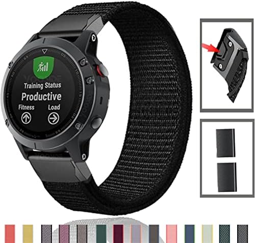 KQOO 22mm 26mm Најлон Ремен За Garmin Феникс 6 6X Про Феникс 5 5X ПЛУС 3 3HR Претходник 935 945 D2 Браво Брзо Ослободување Паметен Часовник