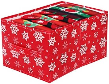 DBYLXMN 7 Мрежа Божиќна Кутија Панталони Долна Облека Божиќ Родител Дете Божиќна Облека Торба За Складирање Зимска Топла Кутија За