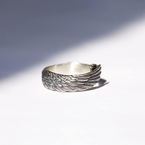 Прстен за женски накит подарок гроздобер крилен облик на отворање на венчален прстен за жени прилагодливи прстени за ангажман двојки