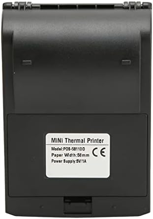 Термички печатач Cosiki, микро USB интерфејс со голема брзина 90мм, ширина на хартија од 58мм, 100240V, 2000mAh, термички печатач за термички прием на трговски центар за полнење н?