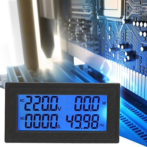 YB5140DM Енергија со повеќе функции, дигитален дисплеј на панел на панел, напон на AC и Ammeter LCD Digital Vatt Detector 0 ~ 20A 60