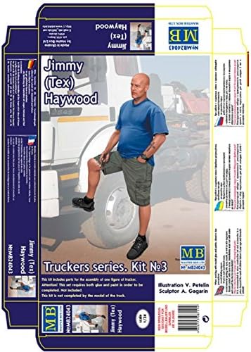 Masterbox Scale Model Chit Truckers Series. Jimими Хејвуд 1/24 Мастер кутија 24043