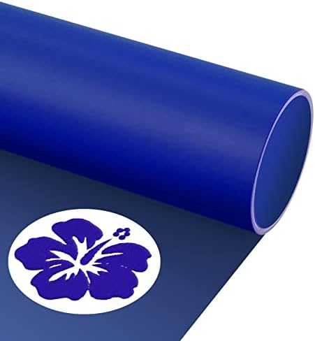 3D Puff Vinyl Transfer Transfer Blue - Пренесување на топлина на пуфс винил HTV puff vinyl 12 x6 'за топлинска притиска маица компатибилна со воздухот или производителот на Cricut од страна на T