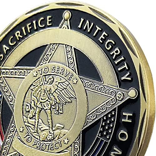 Аомчиси Свети Михаил Полицијата Спроведување На Законот Предизвик Монета Молитва Комеморативна Монета