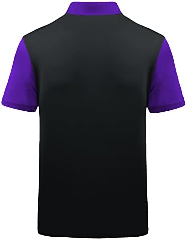 Zity Mens Polo кошула со кратки ракави за спортски голф тенис маица