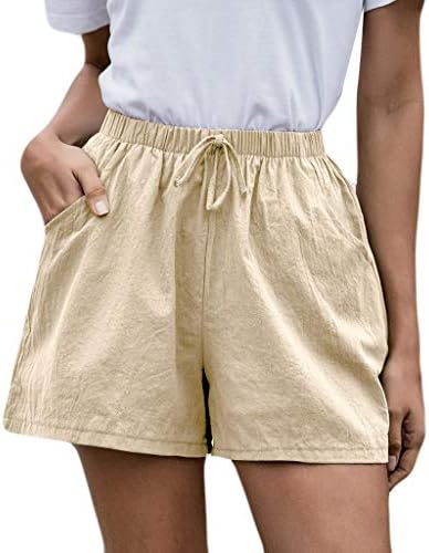Фрагарни шорцеви за тинејџерски девојки Обични летни женски јога панталони со џебови