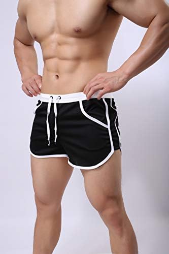 Аихуајски тренингот за вежбање шорцеви, обични шорцеви од 80 -тите години, атлетски кратки панталони за теретани со лесни пот.