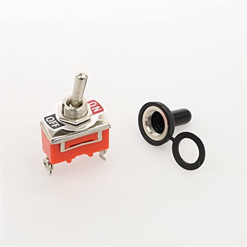 NIBYQ 1PC 12mm 15A 250VAC Micro Switch 2pin On-Off E-TN1021 Toggle Switch Switch Префрлете го прекинувачот за напојување