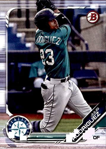 2019 Bowman Draft Baseball #BD-60 Julio Rodriguez Seattle Mariners Официјална картичка за трговија со MLB, произведена од Топс