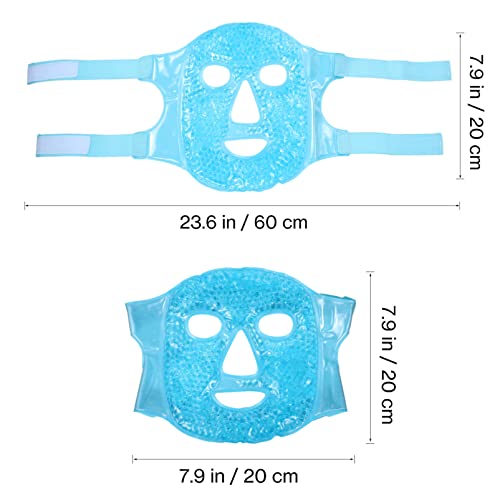 Маски за лице за лице Doitool 2 парчиња ладно лице маска за очите на очите мраз, намалете го лицето, ладно топло компресирање маски за