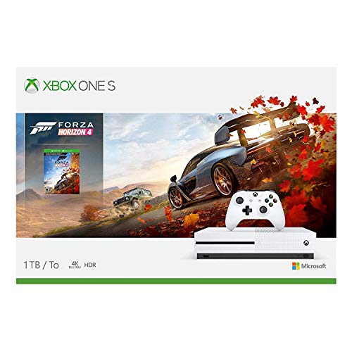 Мајкрософт Xbox One S 1tb Forza Horizon 4 Бонус Пакет: Forza Horizon 4, Xbox Безжичен Контролер, Xbox One S 4K HDR Конзола - Бела