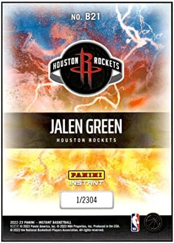 Jalen Green 2022-23 Panini Instant Breakaway /2304 nm+ -MT+ NBA кошарка #21 ракети