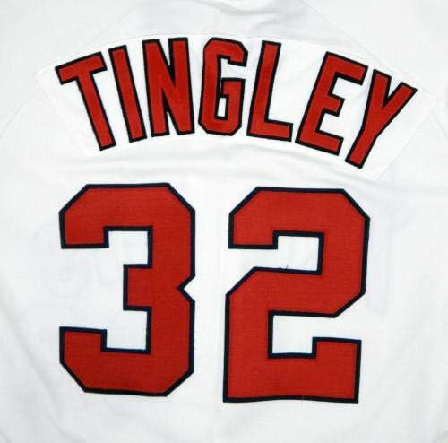 1989 Калифорнија Ангели Рон Тингли 32 Игра Користи Белата Маичка ASG P Отстранети 997-Игра Користи MLB Дресови