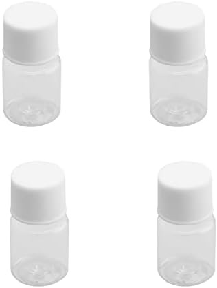 Bettomshin 20pcs 5ml Pe Пластични Шишиња, Примерок Шише Широк Устата Запечатување Лабораторија За Складирање Контејнер Бела За