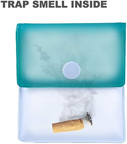 Wakaka 6 пакет џеб -џеб пепел -портокал торбичка за цигари, компактен огноотпорен ПВЦ без мирис -асојтирани бои