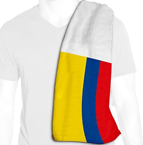 PressibBest Prine за ладење на микрофибер - 12in x 36in - знаме на Колумбија - знаме на Колумбија