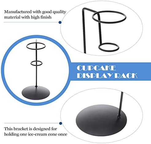 ДРЖАЧ За Конус За Сладолед Држач За Дисплеј Држач За Метални Вафли Држач За Конуси 1 Дупки Решетка За Складирање Кекси За Снежни
