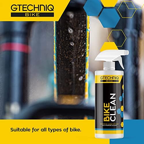 Чистач за велосипеди GTechniq - Спреј -он, чистач за брзо дејство за масло, маснотии и отстранување на нечистотија - нетоксичен, биоразградлив спреј за чистење на велоси?