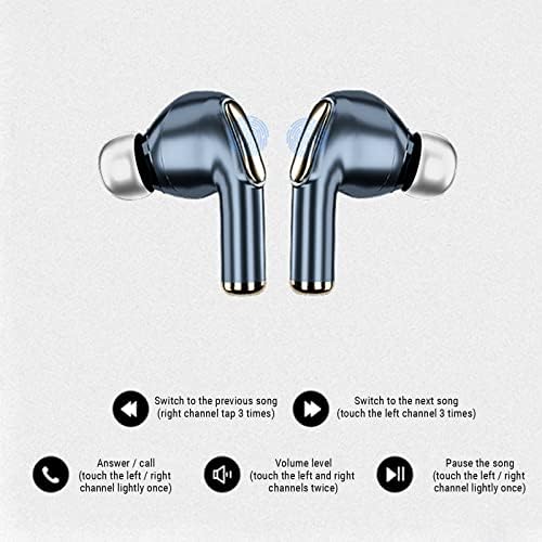 Слушалки за Bluetooth Вистински безжични слушалки на ушите LED слушалки за прикажување на моќност со безжично полнење случај IPX5 водоотпорни ушни уши за паметен телефон ?