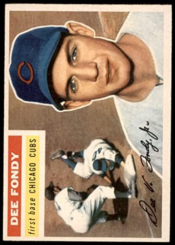 1956 Топпс # 112 Wht Dee Fondy Chicago Cubs Ex Cubs