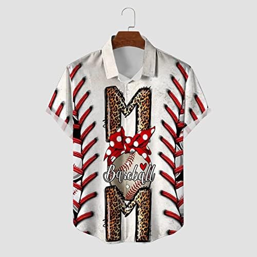 2023 година Нова маица 3Д бејзбол отпечатоци за машки кратки ракави лапчиња за печатење кошули за мажи, мажови кошули, обични врвови активни