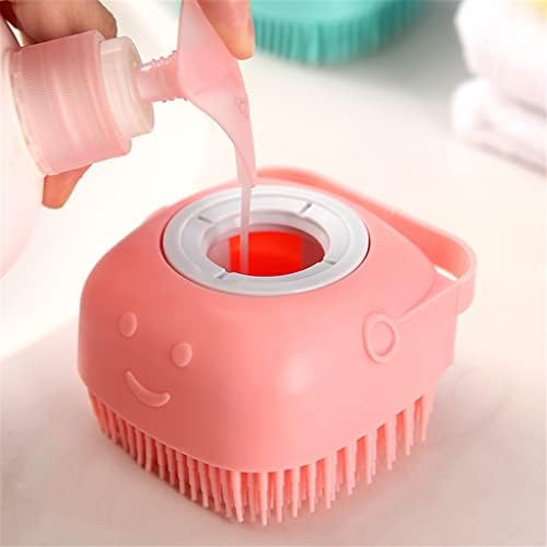 Четка за бања ZCMEB мека силиконски чистачи тушеви алатка за чистење на кожата за чистење нечистотии за отстранување на топката за туширање