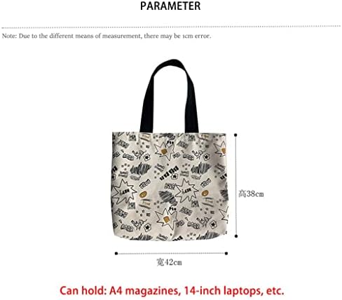 Чанти за шопинг на платно од ејлкм, женски торби за еднократно рамо, чанти со голем капацитет за жени торбички за купување