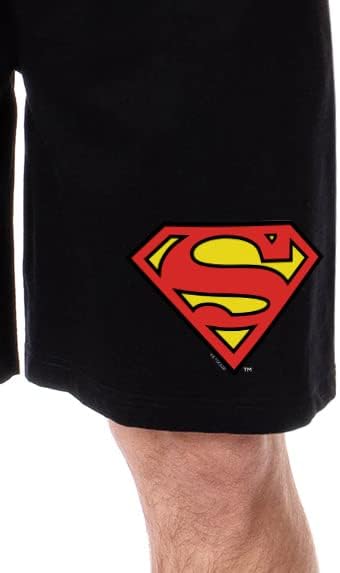 DC Comics Mens 'Superman' S 'икона за лого лик за спиење пижами шорцеви