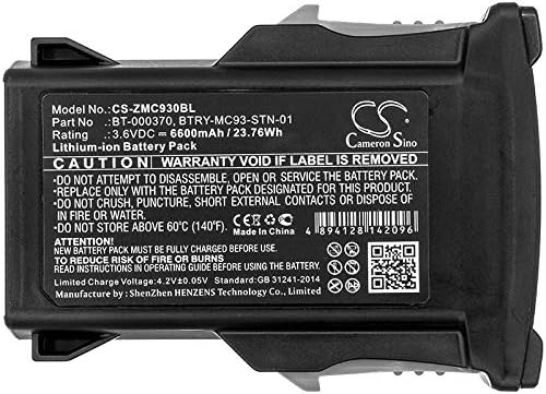 Замена на батеријата на Ести 6600mAh за Zebra MC9300 MC93 BTRY-MC93-NI-10 BTRY-MC93-STN-01 BTRY-MC93-FZ-10 BT-000370