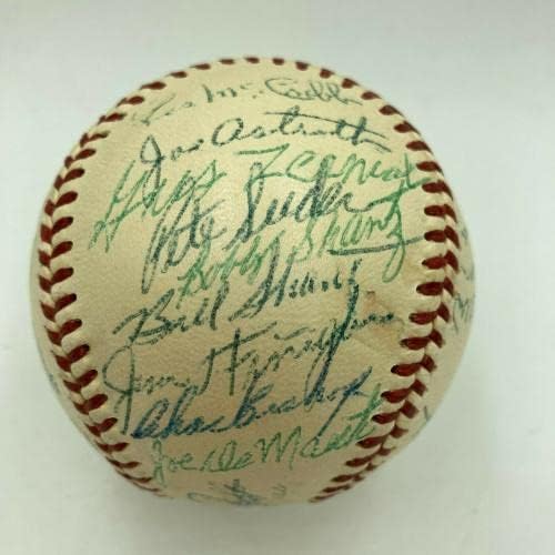 1954 Атлетскиот Тим На Филаделфија А Ја Потпиша Американската Лига БЕЈЗБОЛ ЏСА Коа-Автографски Бејзбол