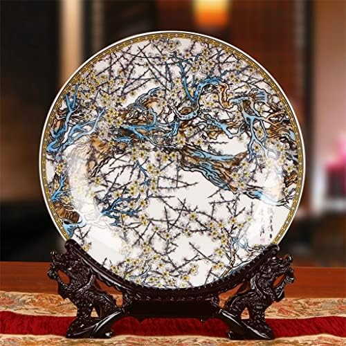 N/A jingdezhen керамика слива плоча сет висечки чинија цвет диск кинески класичен дом декорација
