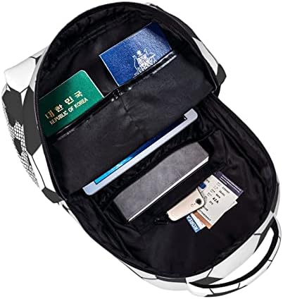 Фудбалски патнички лаптоп ранец Womenенски бук чанта лесен училишен ранец за девојчиња прилагодлив ранец на колеџ
