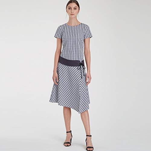 Модел за шиење на едноставност R10505 / S9100 - Misses '& женски фустан со варијации и појас на здолниште и ракав, големина: AA