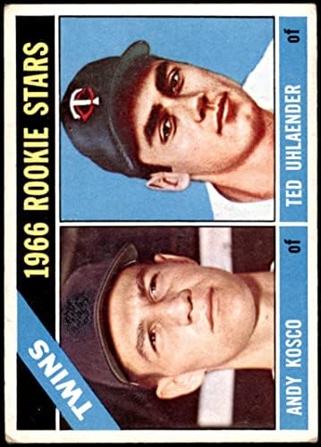 1966 Топпс # 264 Близнаци дебитанти Тед Ухлаендер/Енди Коско Минесота Близнаци ГД+ Близнаци