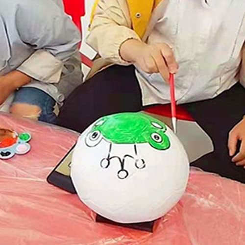 Фудбалска топка со големина 3 4 5 чиста бела бела DIY деца Детска дете момче подарок за сликање заедно со родители баби и дедовци или наставници во градинка