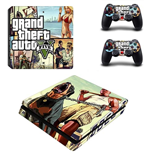 За PS5 Disc - Game Grand GTA Theft и Auto PS4 или PS5 налепница за кожа за PlayStation 4 или 5 конзола и контролори Декал Винил ДУЦ -5828
