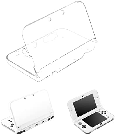 3DS XL/3DS LL Clear Crystal Protect Hard Shell Shell Chage Cast Cover Компатибилен со Nintendo 3DS XL/LL, Заменски заштитен 3DS XL Кристално чисто куќиште за куќиште