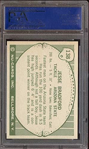 1961 Nu-Card #138 essеси Бредфорд ПСА 10