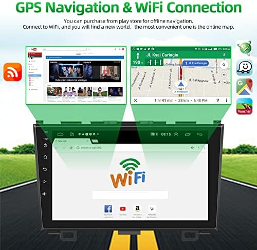 [2+32G] Андроид Автомобил Стерео за ХОНДА ЦРВ 2007-2011, Podofo 9 Екран На Допир Автомобил Радио Со GPS Nacigation, WiFi, Bluetooth, RDS FM,