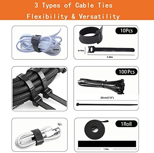 140 парчиња Комплет За Организатор За Управување Со Кабли Со Разделување На Ракавите На Кабелот, Самолеплив Држач за Штипки За