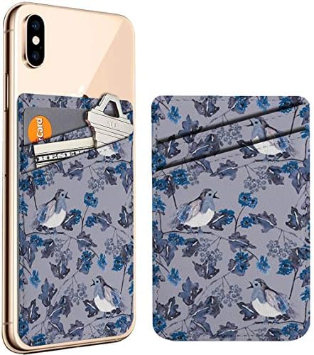 Мобилен телефон стап на лична карта за лична карта, држач за кожа на паричникот на џеб, компатибилен со iPhone, Samsung Galaxy Android паметни телефони