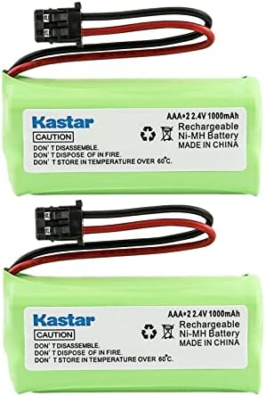 Kastar 2-Pack Battery Replacement for Uniden BT-1008 BT-1016 BT-1019 BT-1021 BT-1025 BBTG0645001 BBTG0734001 BBTG0847001 65AAAH2BMS,