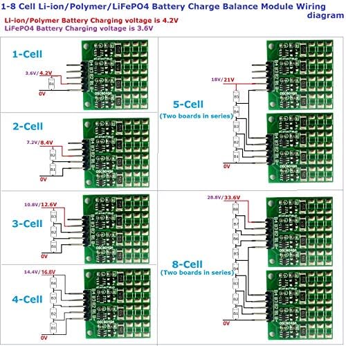 Eletechsup 4.2V 4.2/RB 82MA 1-4 Cell 3,7V Li-Ion Polymer 3.2V LifePo4 Литиумски батерии за батерии Полнено биланс