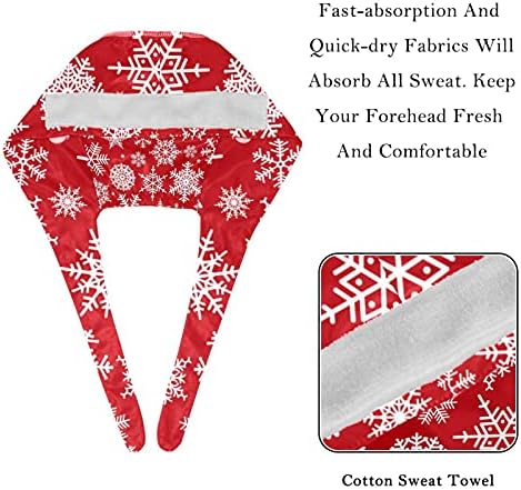 Niaocpwy 2 парчиња прилагодливи работни капачиња за жени со копчиња за џемпери Божиќна ноќ Дедо Мраз, испорачувајќи подароци